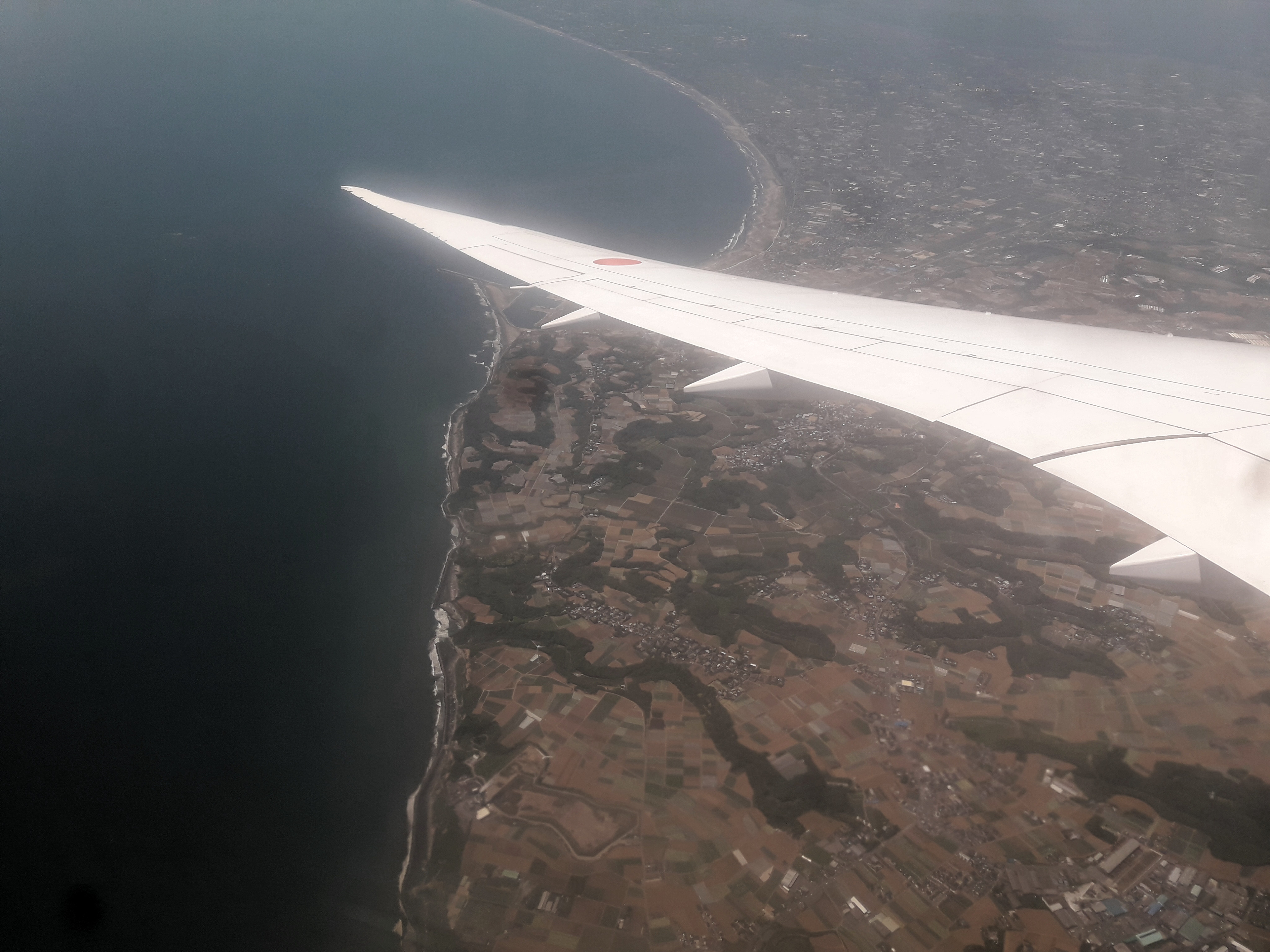 View of the country from the flight